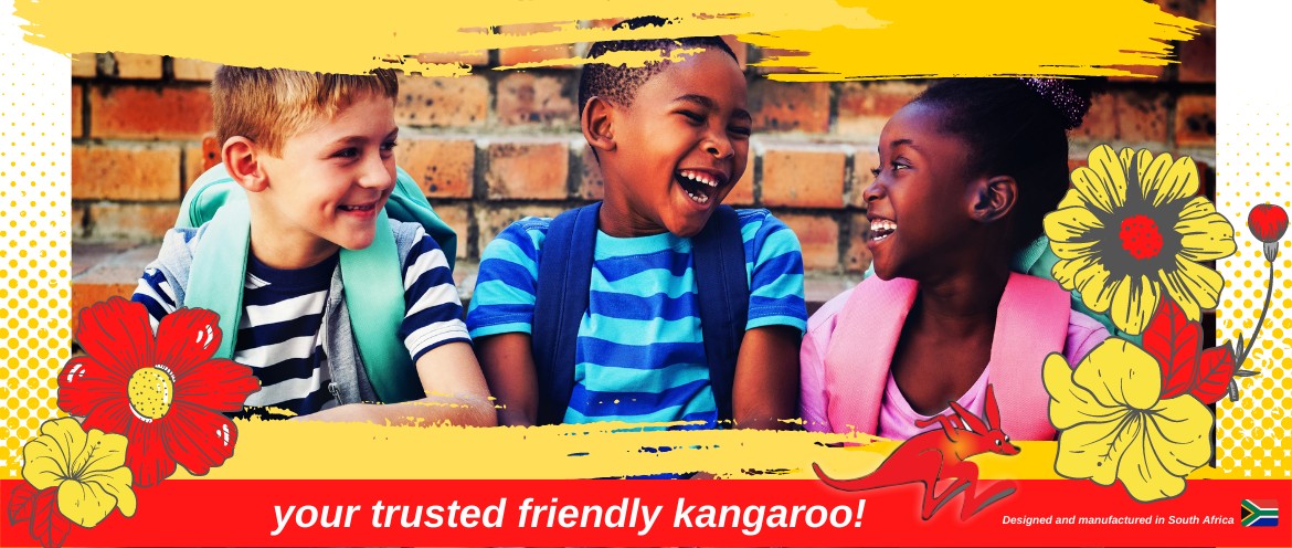 Happy children sitting on a bench